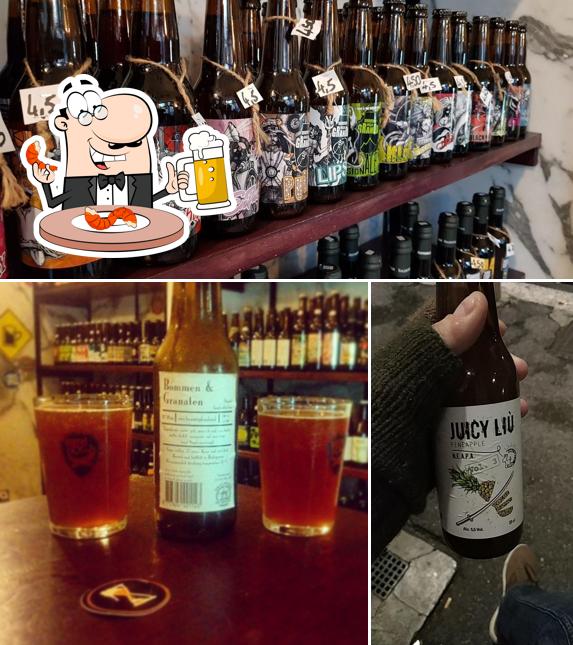 Puoi goderti un rinfrescante bicchiere di birra chiara o scura