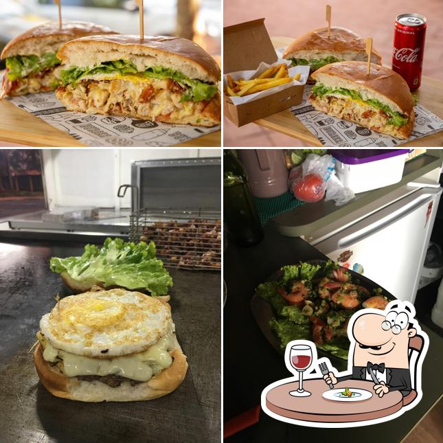 Sanduíche de carne de porco desfiada em Bigu's Burger