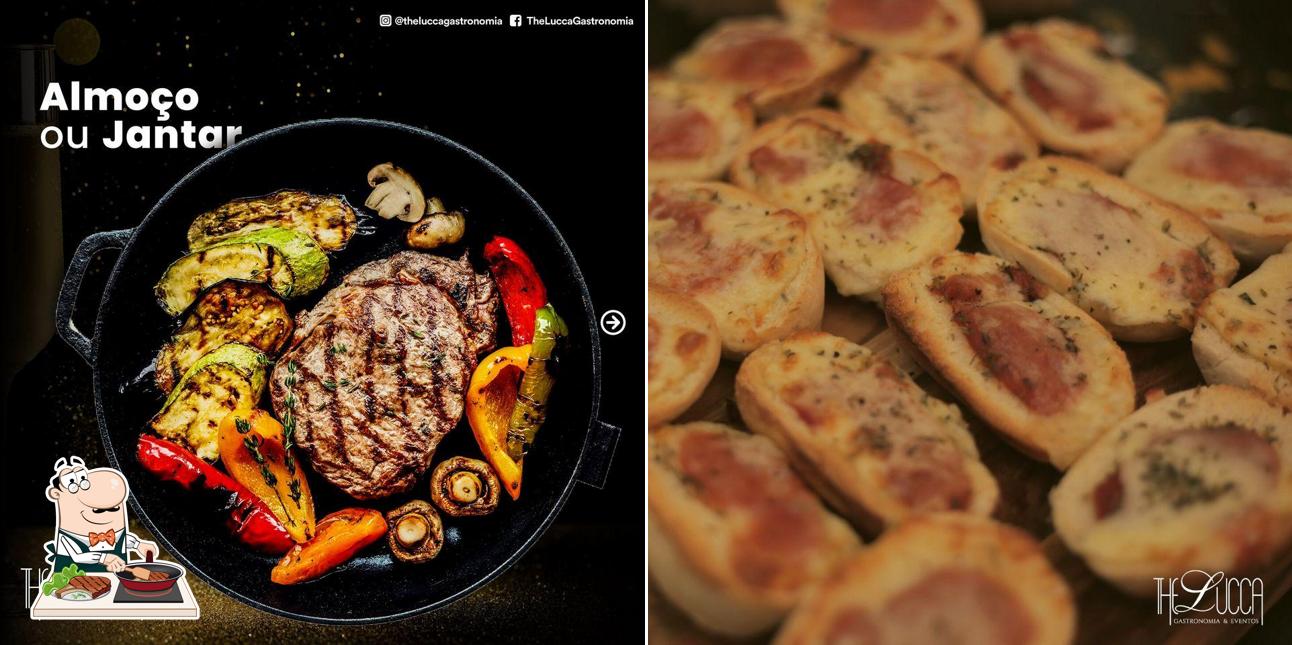 The Lucca Gastronomia & Eventos Paraíso oferece pratos de carne