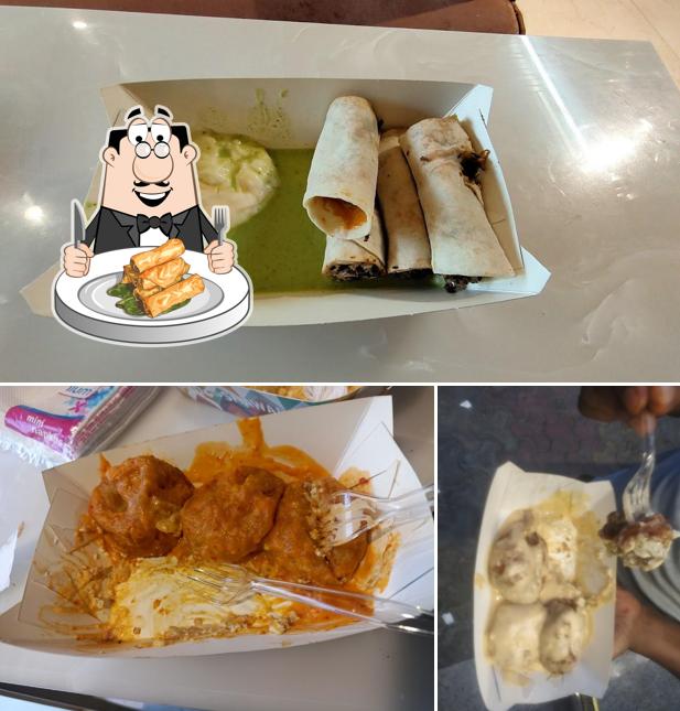 Spring rolls at Momo weds shawarma