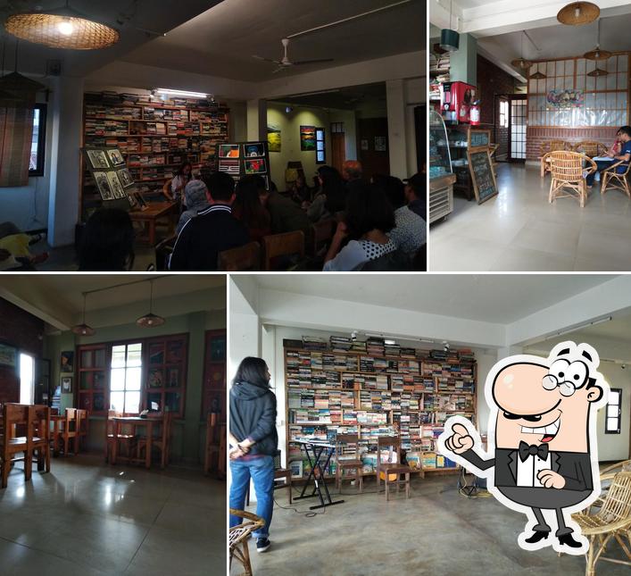 The interior of Books & Coffee