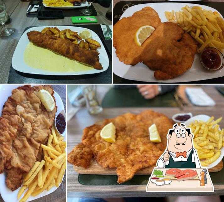Fish and chips al Zum Wiener Restaurant