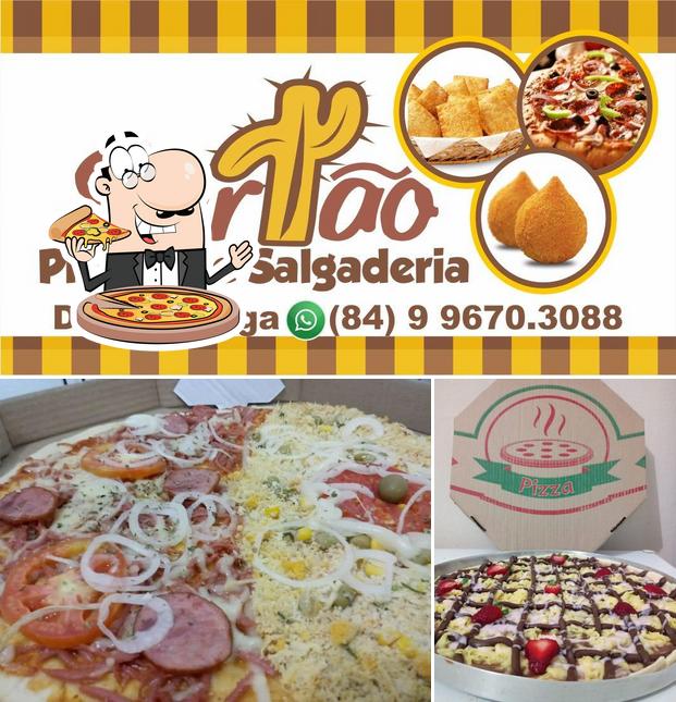 Experimente pizza no Sertão Pizzaria e Salgaderia