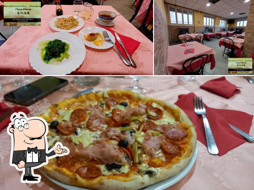 Guarda la immagine che presenta la interni e pizza di Ristorante Chun Cheng