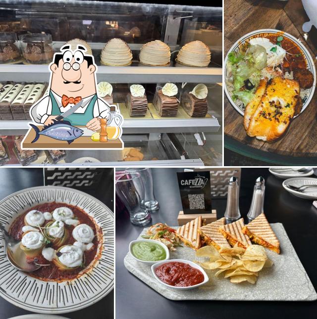 Grilled salmon at Cafezza be caffeinated