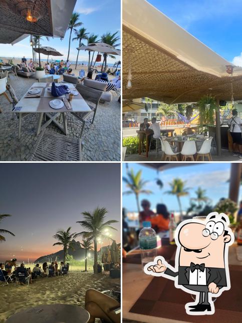 O interior do Clássico Beach Club Ipanema