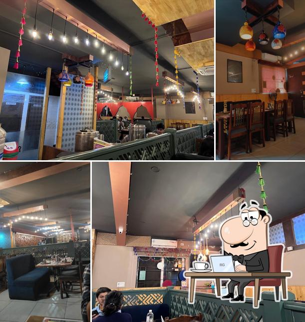 Take a seat at one of the tables at The Punjabi Rasoi