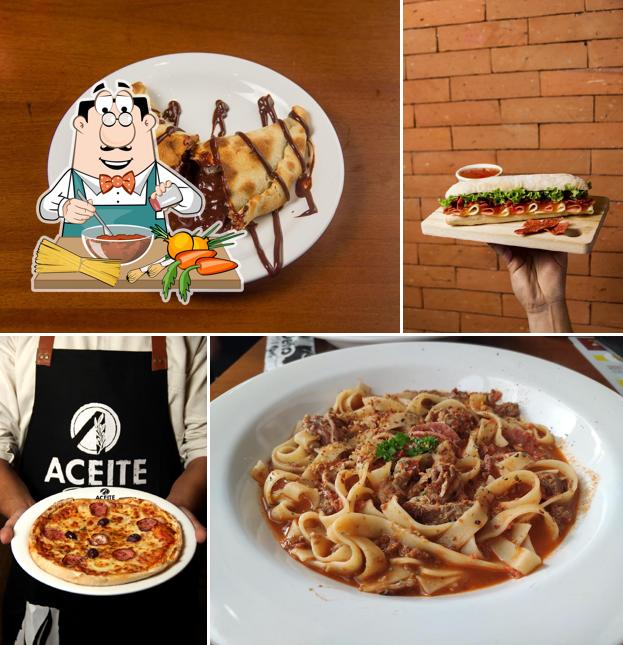 Esparguete à bolonhesa em ACEITE Forneria (Av. Itamar Franco)