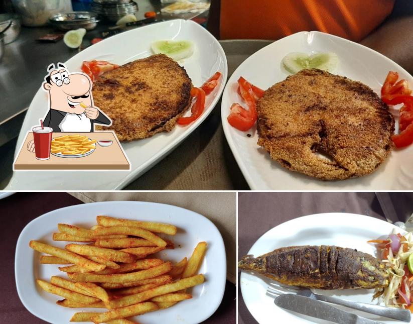 French fries at Prathiksha Family Restaurant & Bar