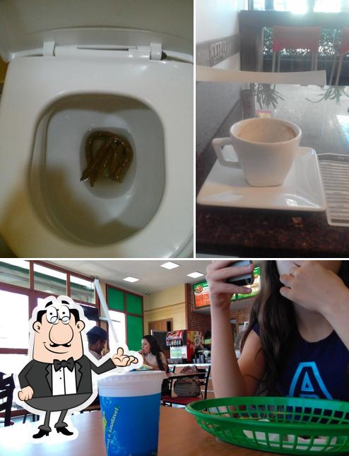 O interior do Subway