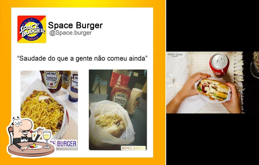 Platos en Space Burger