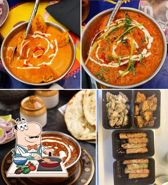 Chicken curry at Dhaba Estd 1986 Delhi, Sohna Road