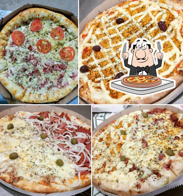 Experimente pizza no Los primos pizzaria