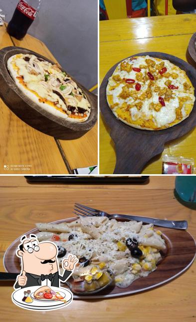 At Hunger burst Bistro, you can taste pizza