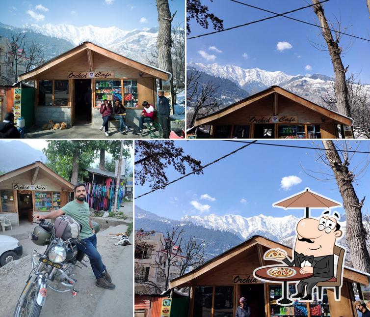 The exterior of Orchid Cafe