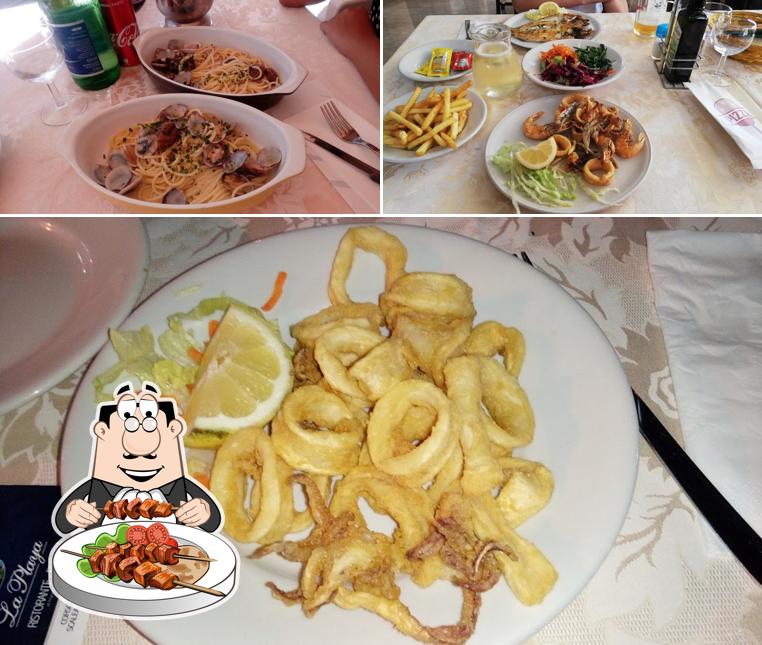 Cibo al Ristorante La Playa Pizza e Pesce