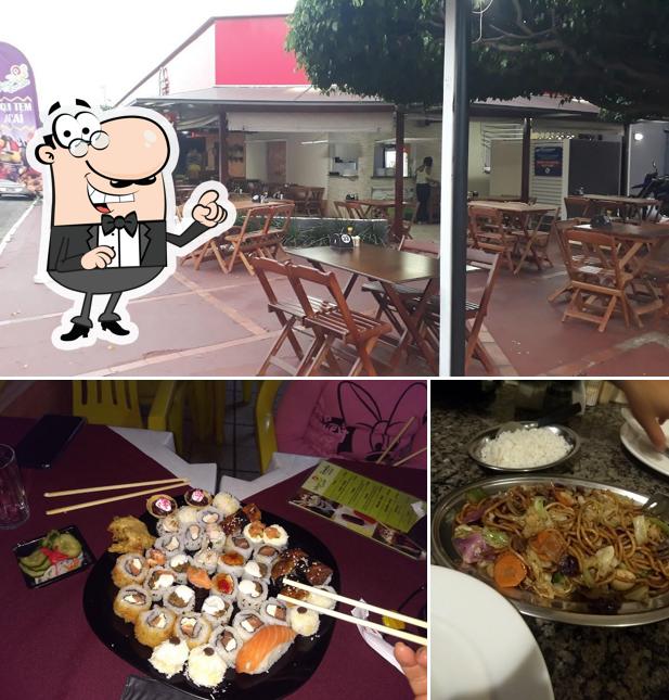 Veja imagens do interior do Hikari Sushi & Sobaria