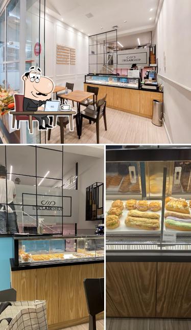 Veja imagens do interior do L'Éclair Shop