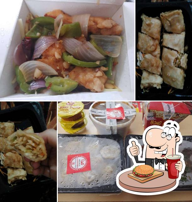 Try out a burger at hong kong express