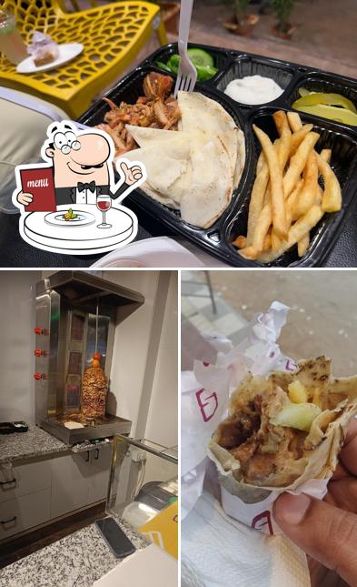 Food at Shawafel, authentic Shawarma & Falafel