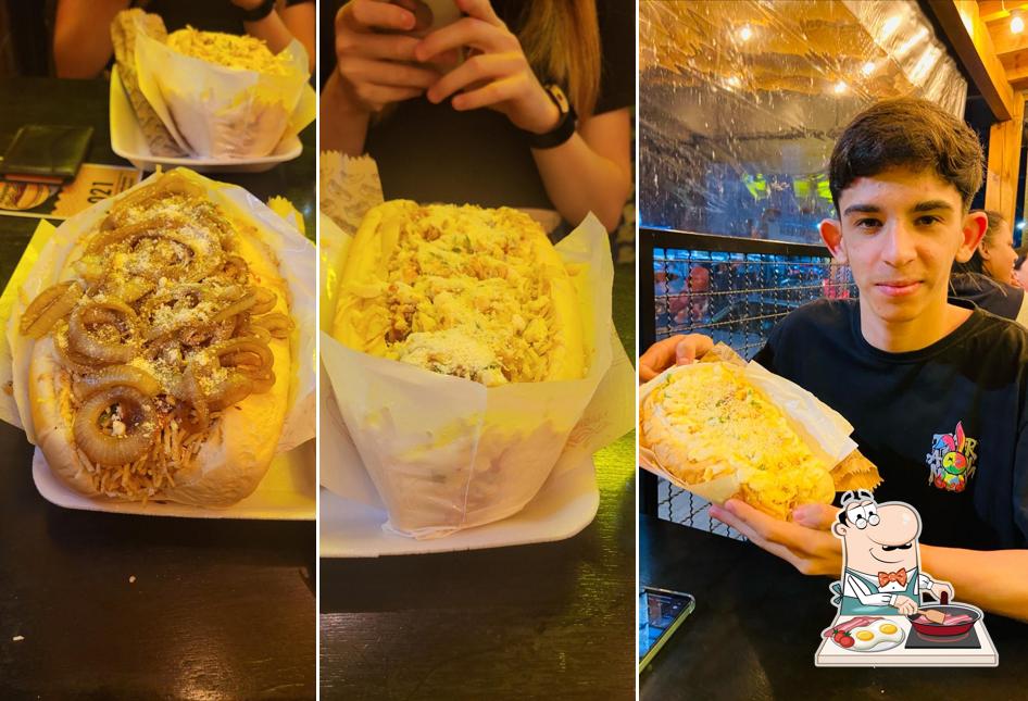 Magnífico cachorro quente diferente