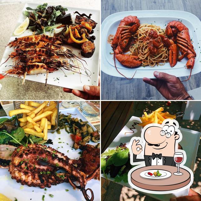 Nourriture à Restaurant Les Sables Rouges Plage de l'Arinella Bastia