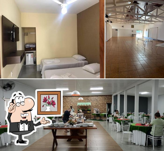 O interior do Restaurante e Pousada Os Galeguinhos