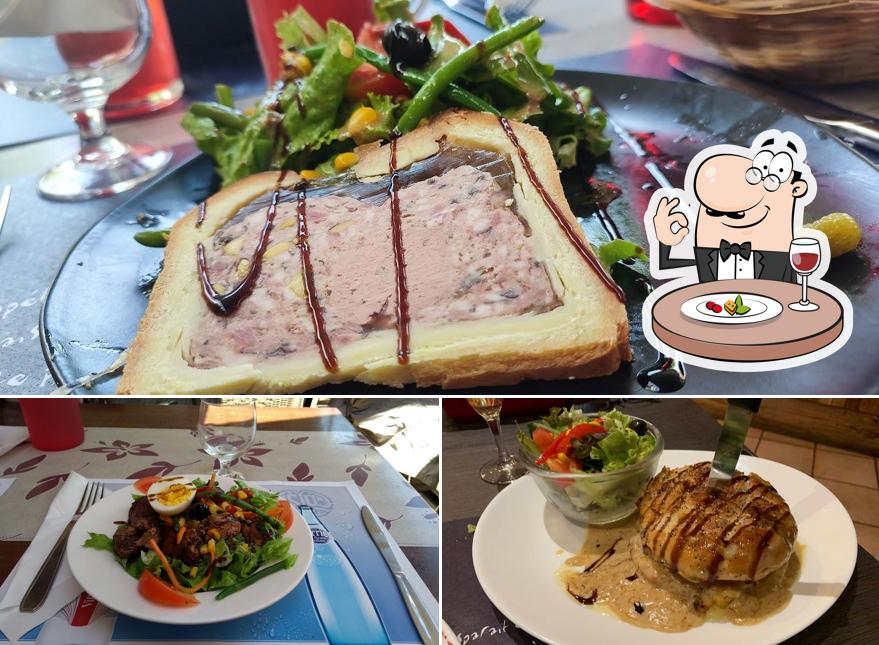 Nourriture à Restaurant Les Terrasses de Pérouges