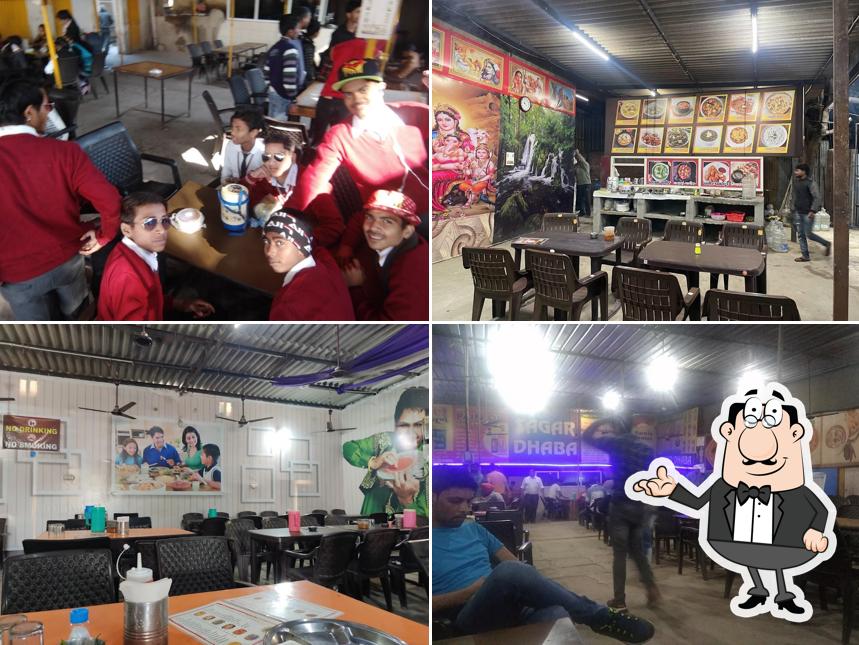 The interior of GRS SAGAR DHABHA