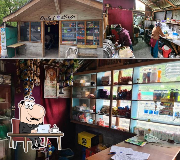 The interior of Orchid Cafe