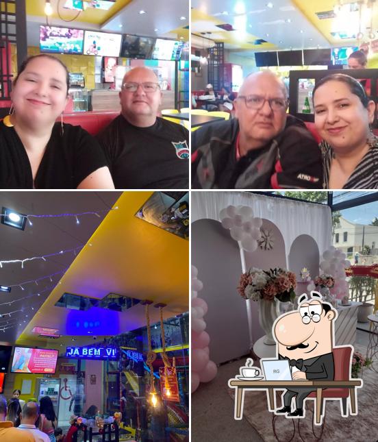 O interior do Dom Fernandes Pastelaria