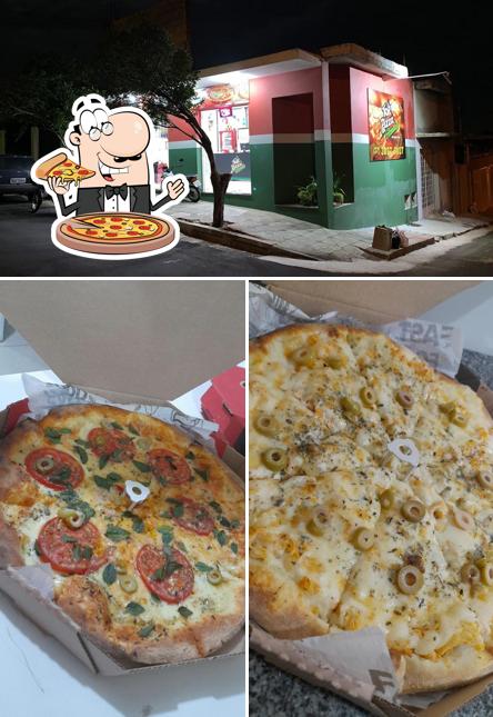 Consiga diferentes variedades de pizza