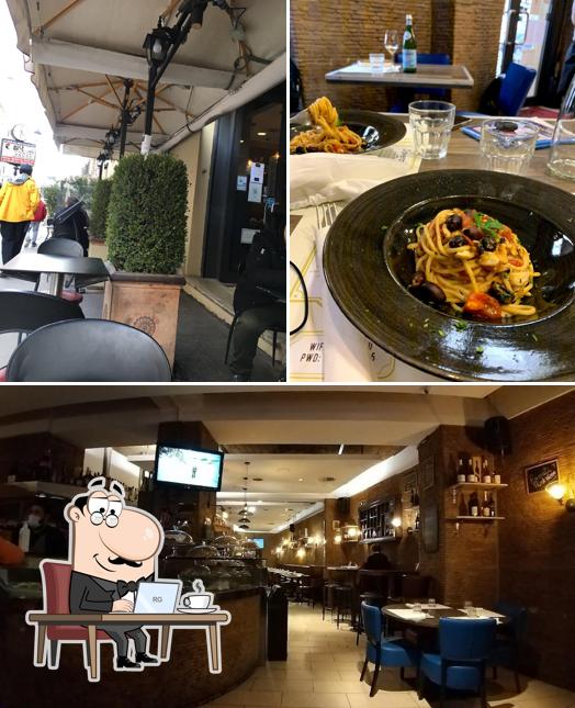 Installez-vous à l'une des tables de Doveralù Roma