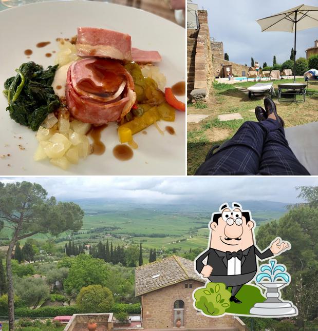 Tra le diverse cose da CCB - Cordial Cocktail Bar de La Terrazza del Chiostro si possono trovare la esterno e cibo