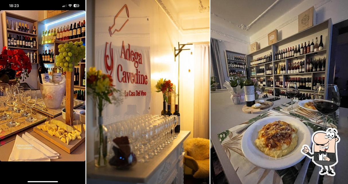 O interior do Adega Cavedine Vinhos em Curitiba Espaço para eventos Cestas e kits Personalizados