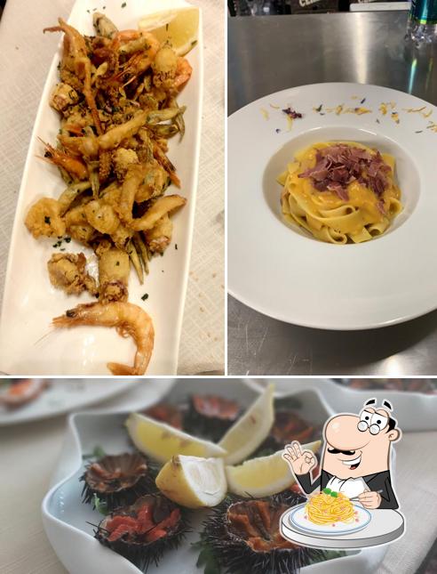 Spaghetti alla carbonara al Triscele Ristorante