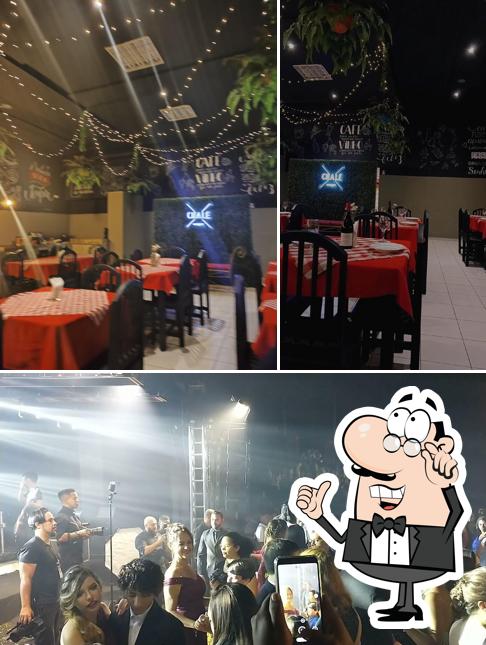 O interior do O Chalé