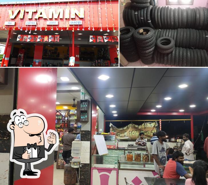 Here's a pic of VITAMIN JUICE AND SNACKS