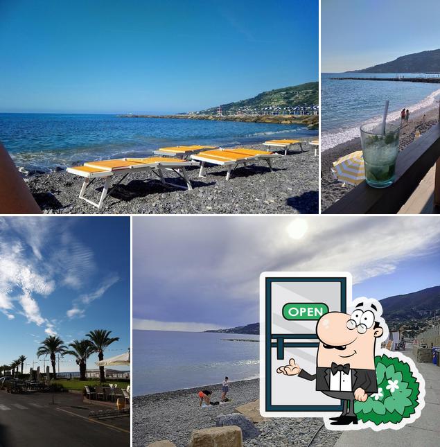 Gli esterni costituiscono una caratteristica importante di L'anciua - Spiaggia e bar