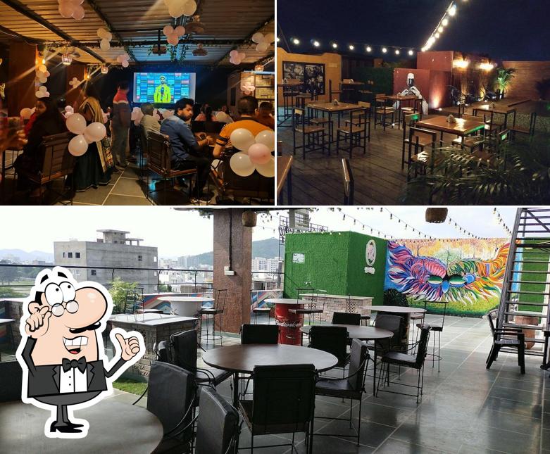 The interior of Rustic Rooftop