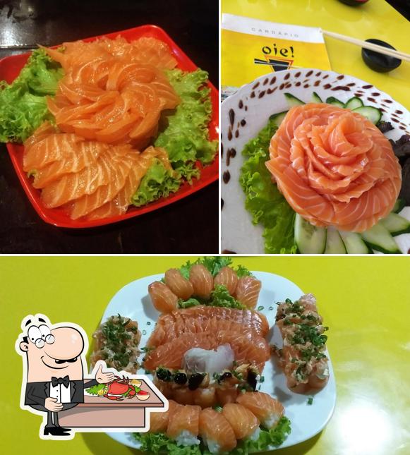 Escolha diferentes pratos de frutos do mar oferecidos no Oie! - Temakeria e Yakissoba