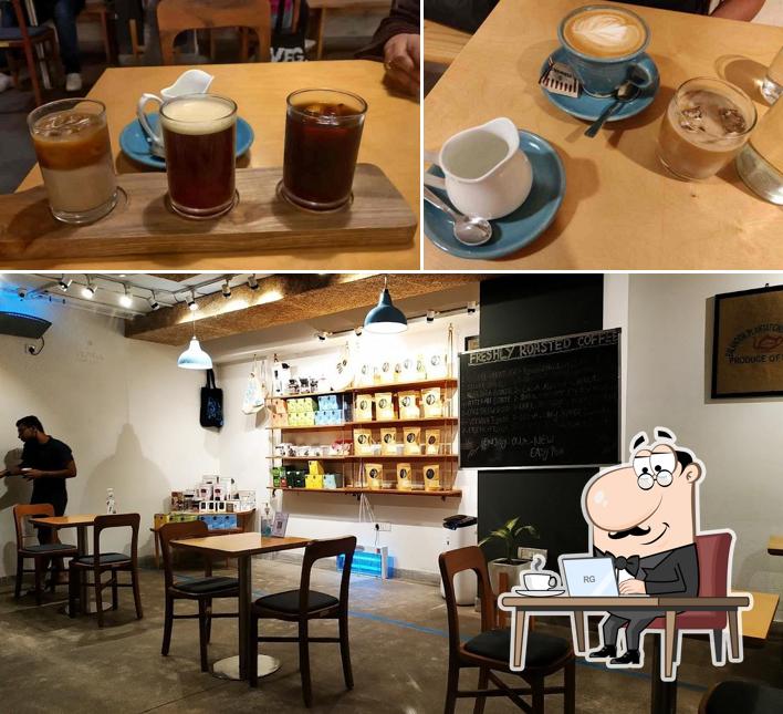 Check out how Blue Tokai Coffee Roasters Vasant Kunj looks inside
