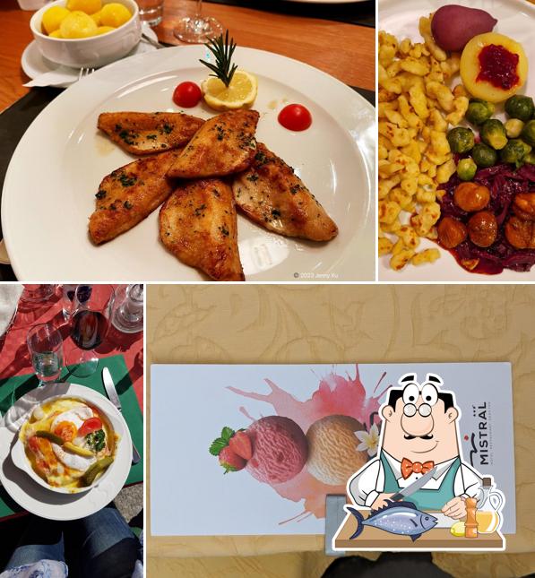 Salmone grigliato al Hotel Restaurant Mistral