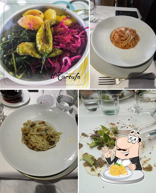 Spaghetti alla carbonara al Ristorante Il Tartufo