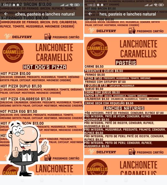 Here's an image of Caramellis Lanchonete