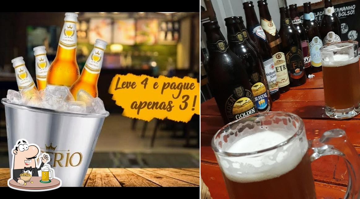 Você pode tomar um copo de cerveja leve ou escura