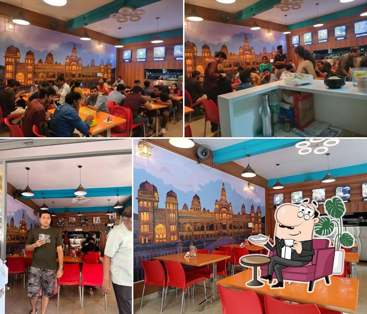 The interior of am2pm - A Multi Cuisine Vegetarian Restaurant