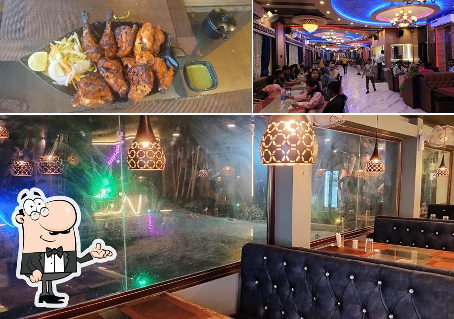 This is the picture showing interior and food at The Food Express