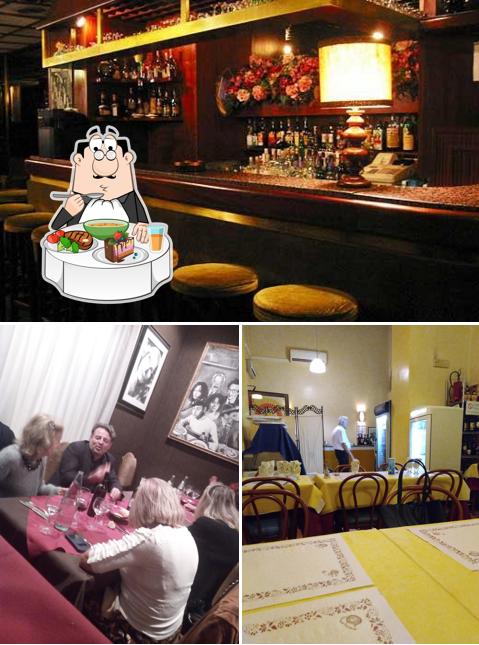 Ristorante Derby si caratterizza per la tavolo da pranzo e bancone da bar