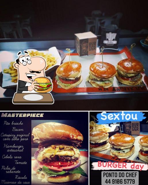 Ponto do Chef serve uma seleção de opções para os amantes dos hambúrgueres